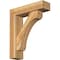 Ekena Millwork Legacy Block Rough Sawn Bracket w/ Offset Brace, Western Red Cedar, 6"W x 22"D x 26"H BKT0604X22X26LEC05RWR - alternate 1